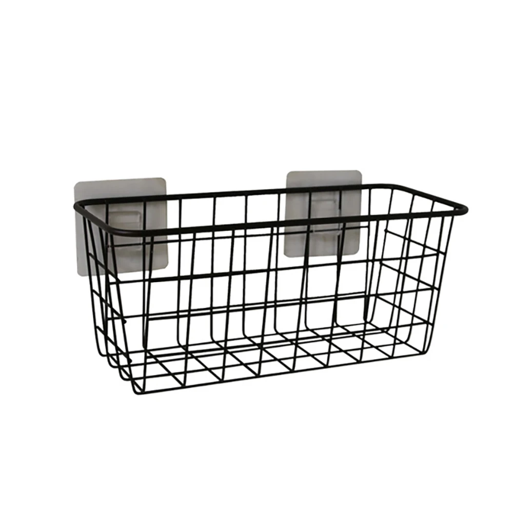 

New Wall Decoration Iron Frame Hanging Rack Wall Display Storage Box Multifunction Mesh Wire Metal Wall Shelf