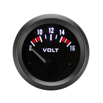

GRAGON GAUGE Universal 2'' 52mm Volt Meter voltmeter Car 12V Clock Auto Motorcycle Boat 8-16V Car Modified Gauge Auto Gauge