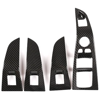 

Car ABS Carbon Fiber Style Window Lift Switch Button Frame Trim Moulding Fit for X5 G05 X7 G07 2019