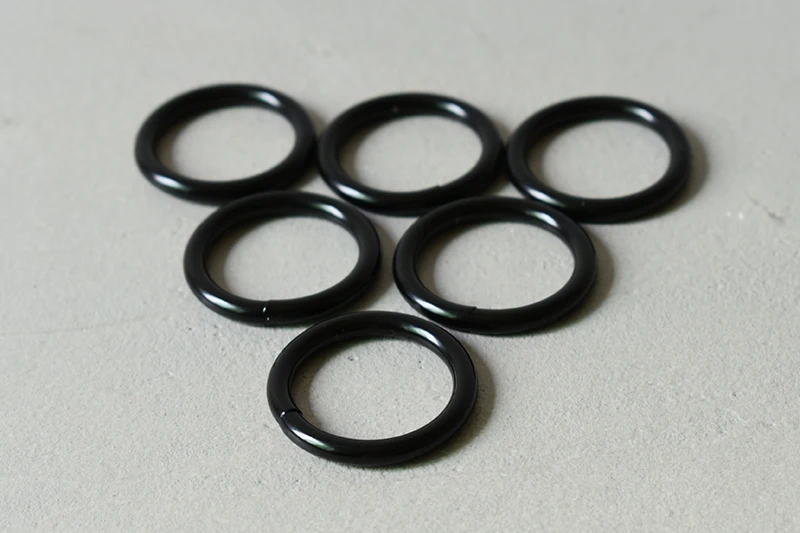 200pcs metal O rings wheel belt buckles pet dog harness backpack bag straps 25mm O-shaped buckles DIY sewing handmade accessory