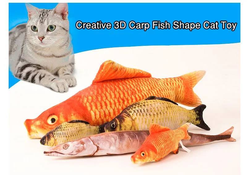 Игрушка для кошек, плюшевая креативная 3D игрушка для кошек в форме рыбы, Интерактивная игрушка для кошек, игрушка для снятия стресса, игрушка для кошек, лак для ногтей, для домашних животных, прочная игрушка для кошек