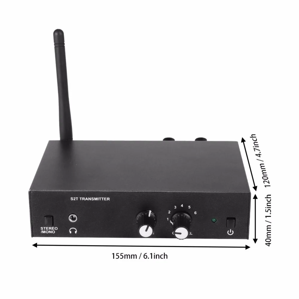 Для ANLEON S2 UHF стерео беспроводной монитор системы 670-680 МГц 100-240 В Профессиональный цифровой сценический монитор в уши
