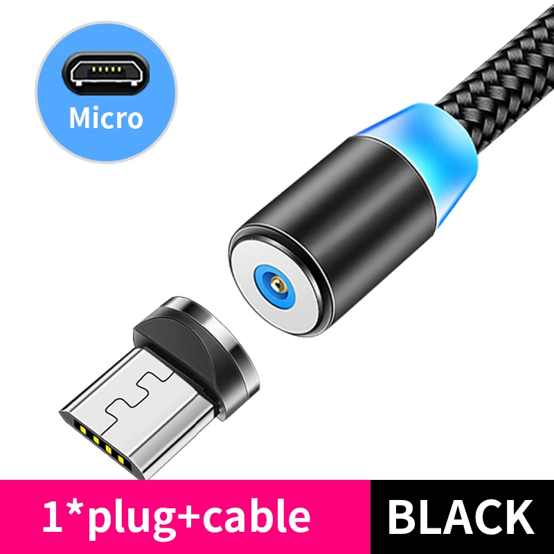 65w charger usb c Magnetic Cable lighting 2.4A Fast Charge Micro USB Cable Type C Magnet Charger 1M Braided Phone Cable for iPhone Xs Samsung Wire quick charge usb c Chargers