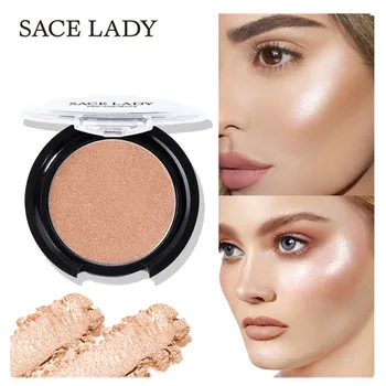 

SACE LADY Highlighter Powder 6 Colors Face Iluminator Makeup Professional Glitter Palette Make Up Glow Brighten Cosmetic