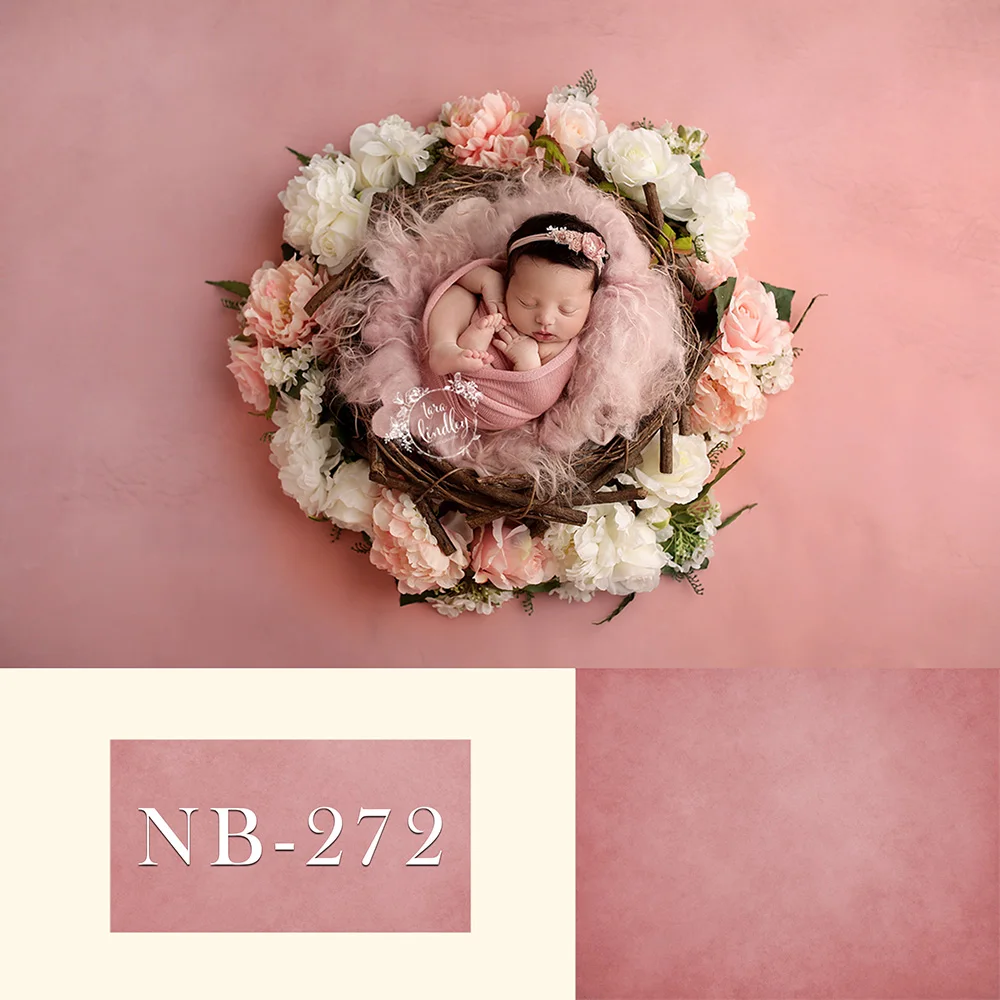 Photo Background Newborn Backdrops Pink Solid Color Texture Wall Birthday Party Photography Background Baby Portrait Backdrops photo backdrop