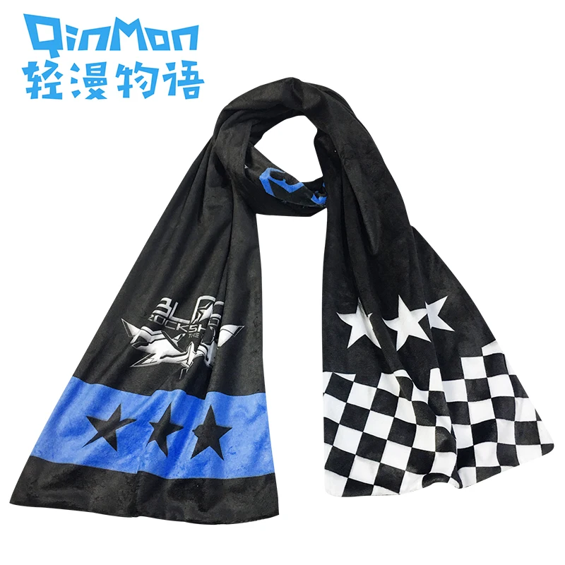 Anime BLACK ROCK SHOOTER Cosplay Neckerchief Studen Unisex Scarf Couple Winter Warm Soft Muffler Christmas Gift