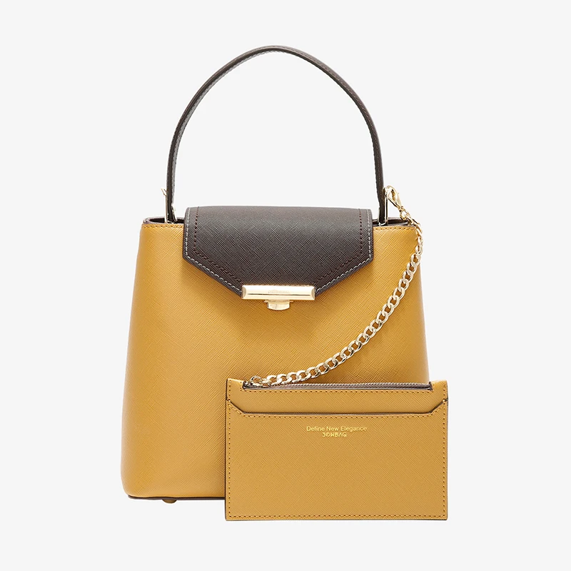 JONBAG, Европейская и американская желтая сумка-мешок, женская маленькая сумка, сумка-мессенджер, новая мода