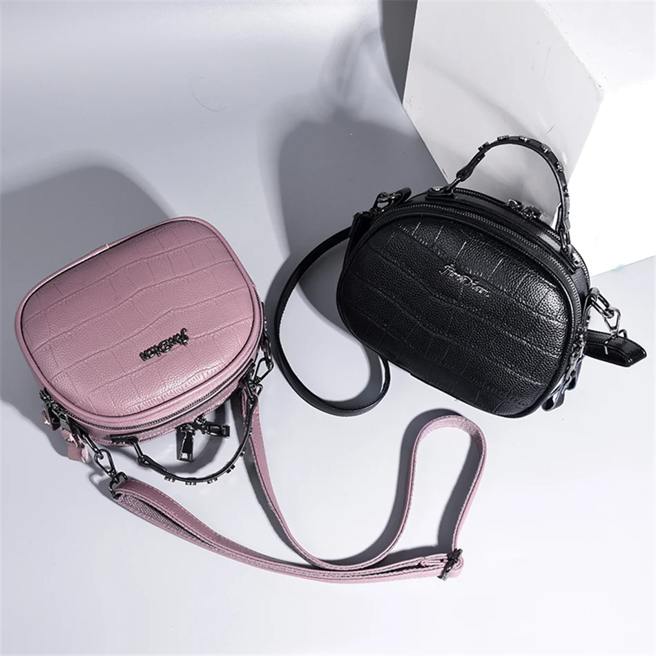 Маленькие круговые кожаные роскошные сумки женские сумки дизайнерские ...