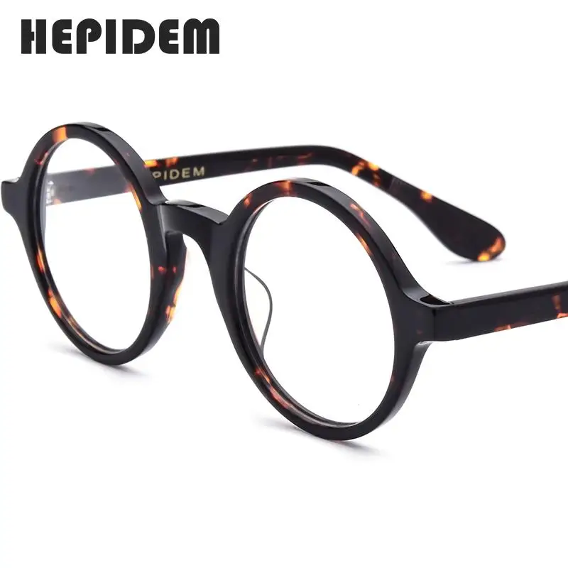 Ацетатные оптические очки в оправе для мужчин новые винтажные круглые стиле