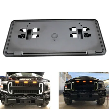 

1pc License Plate Bracket Car Auto Front Bumper Mount Frame Holder Black