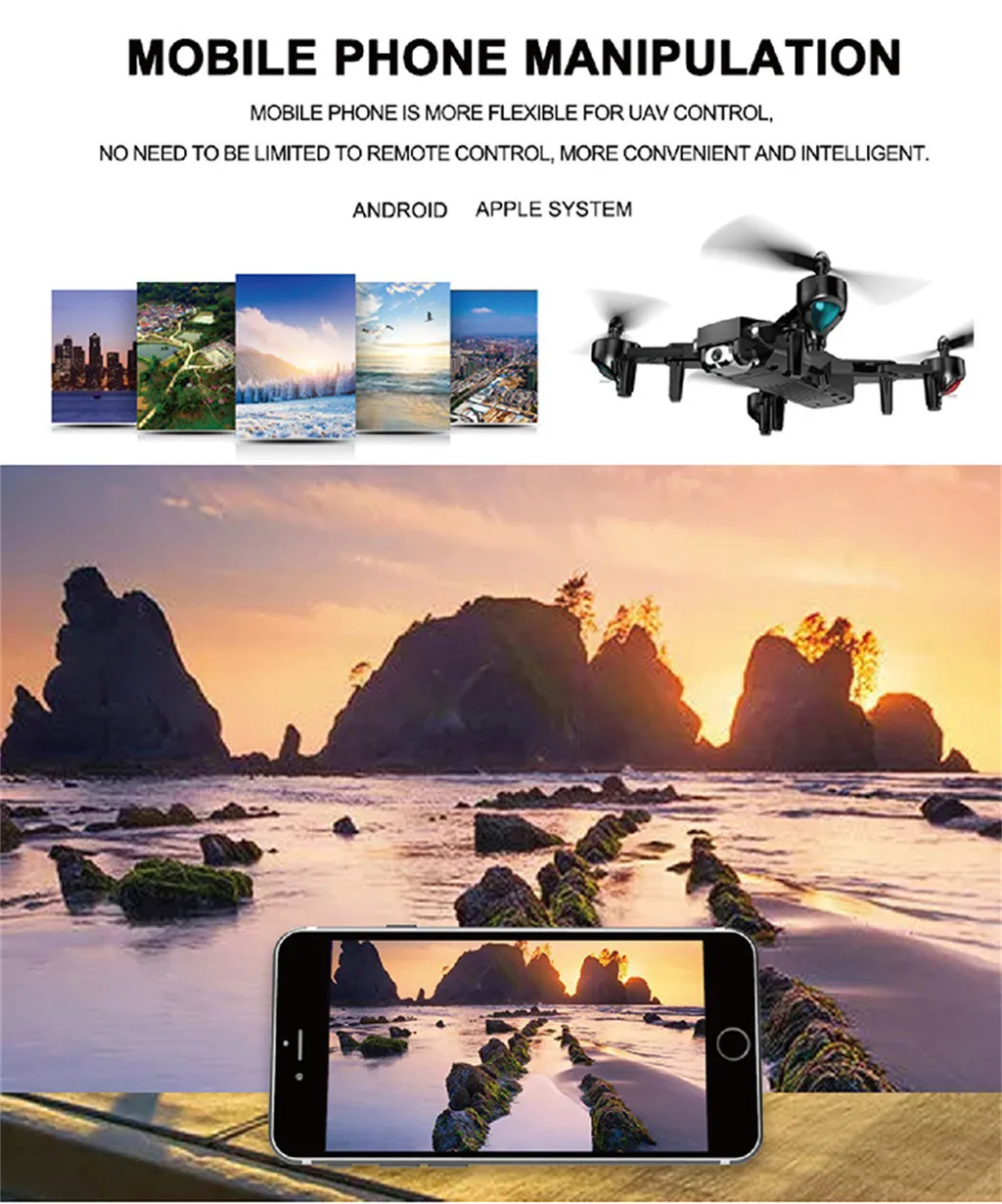 Аксессуары для дрона L103 5mp 1080p широкоугольный Wifi Fpv Hd Двойная камера складной Rc Квадрокоптер для Dji Mavic Mini АКСЕССУАРЫ