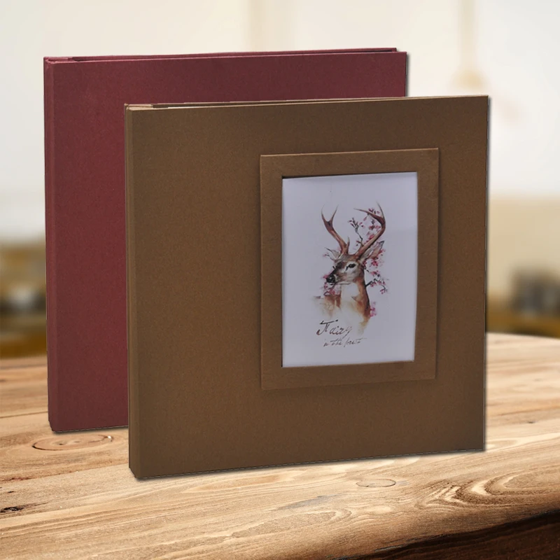 Fashion Photo Album DIY Manual Creative Self-adhesive Laminating Photo Album A4 Large-capacity Family Memory Record Scrapbooks