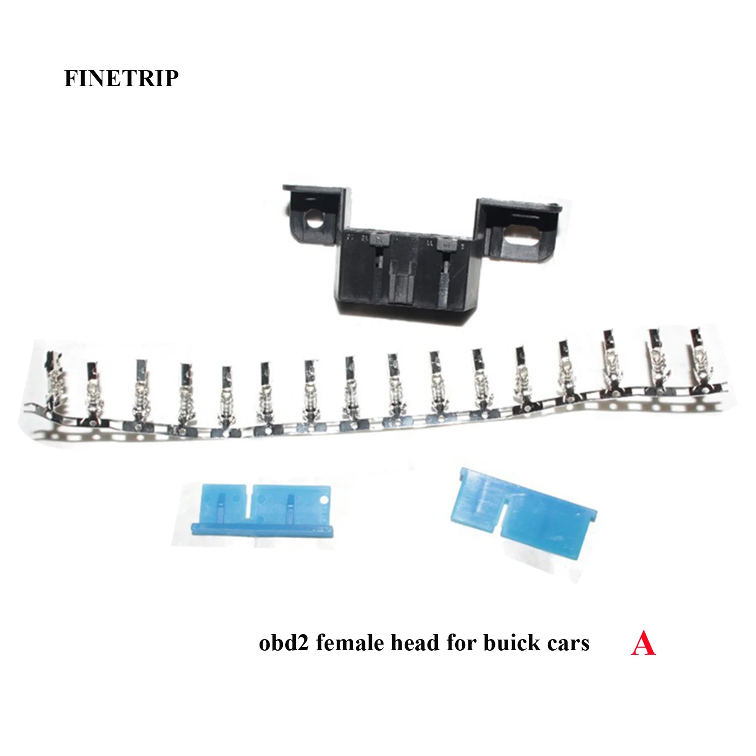 A FINETRIP J1962F интерфейс оболочки DIY 16pin OBD-II разъем автомобиля obd2 гнездовой разъем - Цвет: A