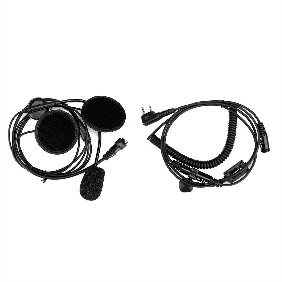 EHK010 Radio Accessories Motorcycle Helmet Headset 2Pin Finger PTT Dual Speakers