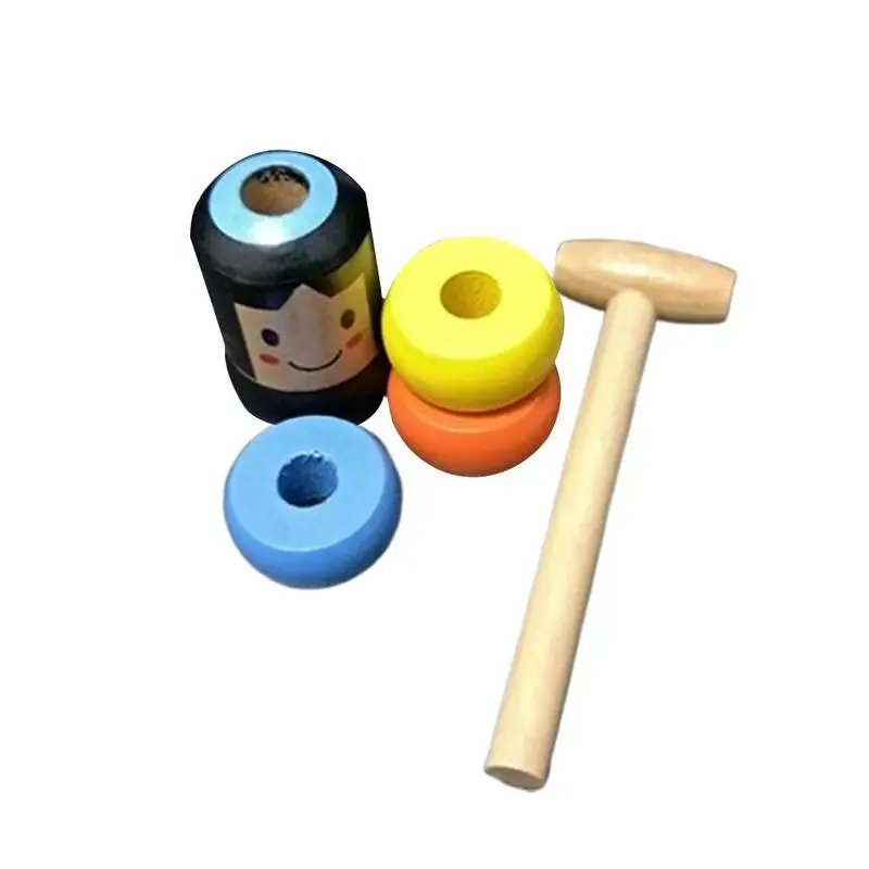 

1set Immortal Daruma Unbreakable Wooden Man Magic Toy Magic Tricks Close Up Stage Magic Props Fun Toy Accessory