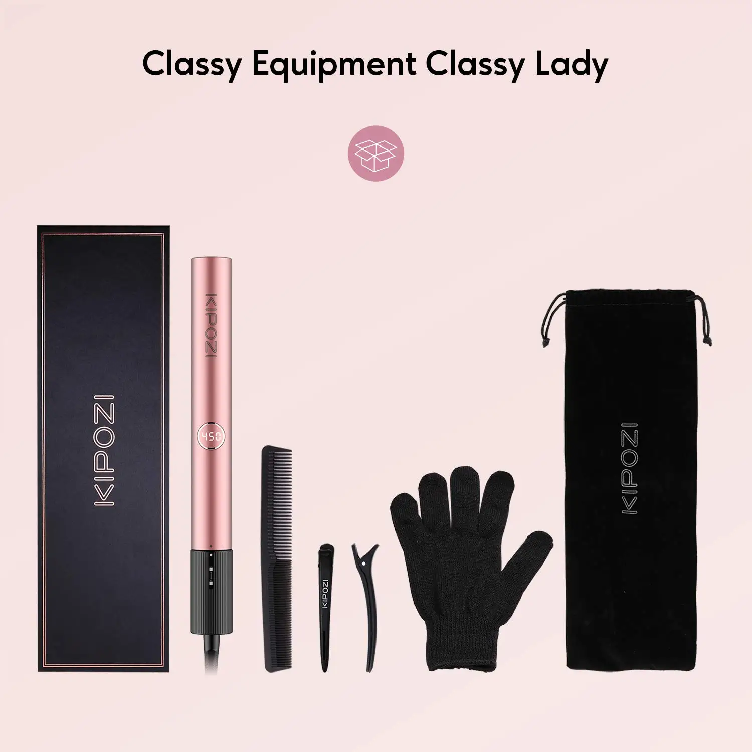 KIPOZI plancha de pelo de lujo V7, rizador, hierro plano de titanio para  diferentes estilos de cabello, herramienta de peinado de salón|Planchas de  pelo| - AliExpress