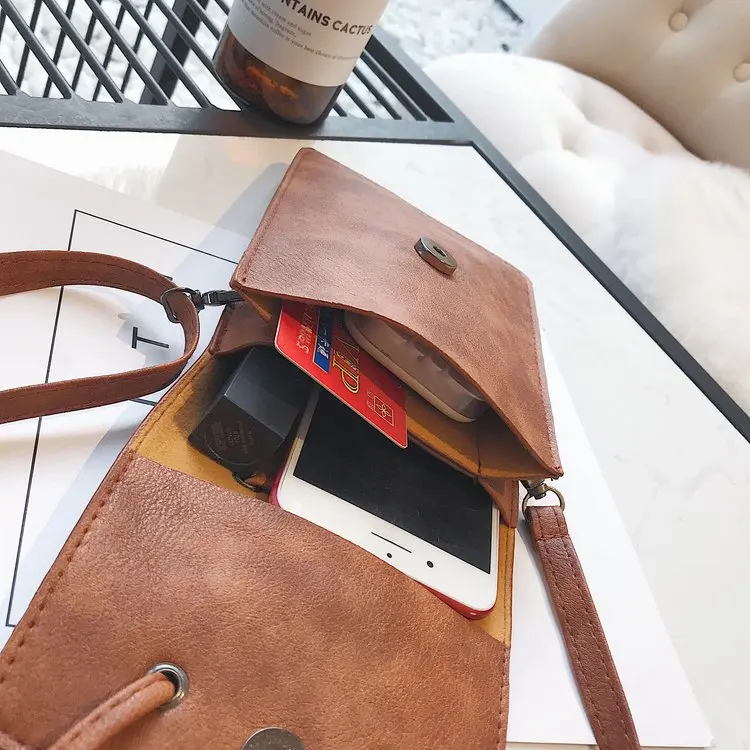 Mini Messenger Bag Cross Strap Tassel Vertical Bag Cover Mobile Phone Zero Wallet Fashion Versatile Single Shoulder Bag Women's