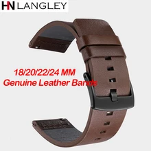 Ремешок для часов из натуральной кожи для samsung Galaxy часы активное 42 46 мм Шестерни S3 S2 спортивный ремешок для часов Quick Release 18/20 мм/22 мм/24 мм