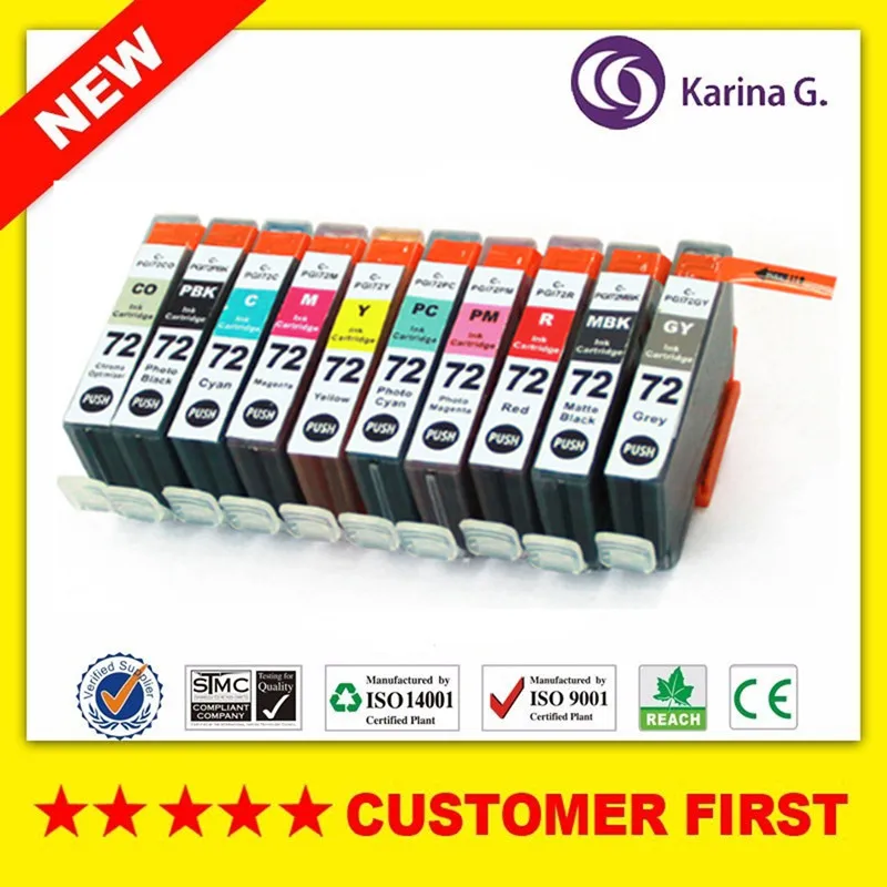 Совместимый картридж для PGI72 PGI-72 Костюм для Canon PIXMA Pro-10 PIXMA PRO-10S