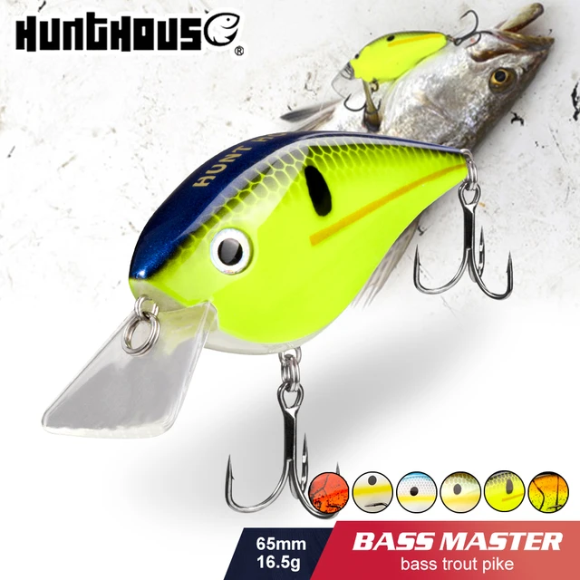 Hunthouse fishing hard leurres crank lure floating 65mm/16.5g KVD 2.5 Squarebill  crankbait Wobblers swimbait for bass pike trout - AliExpress