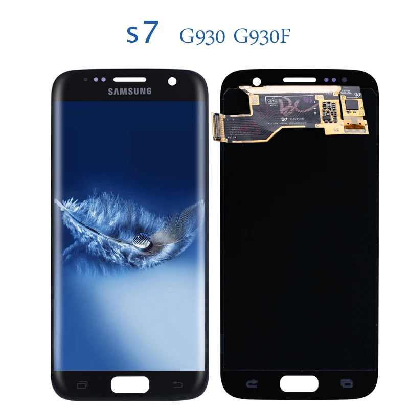 Оригинальный супер AMOLED lcd с рамкой для SAMSUNG Galaxy S7 5 1 ''плоский дисплей G930 G930F