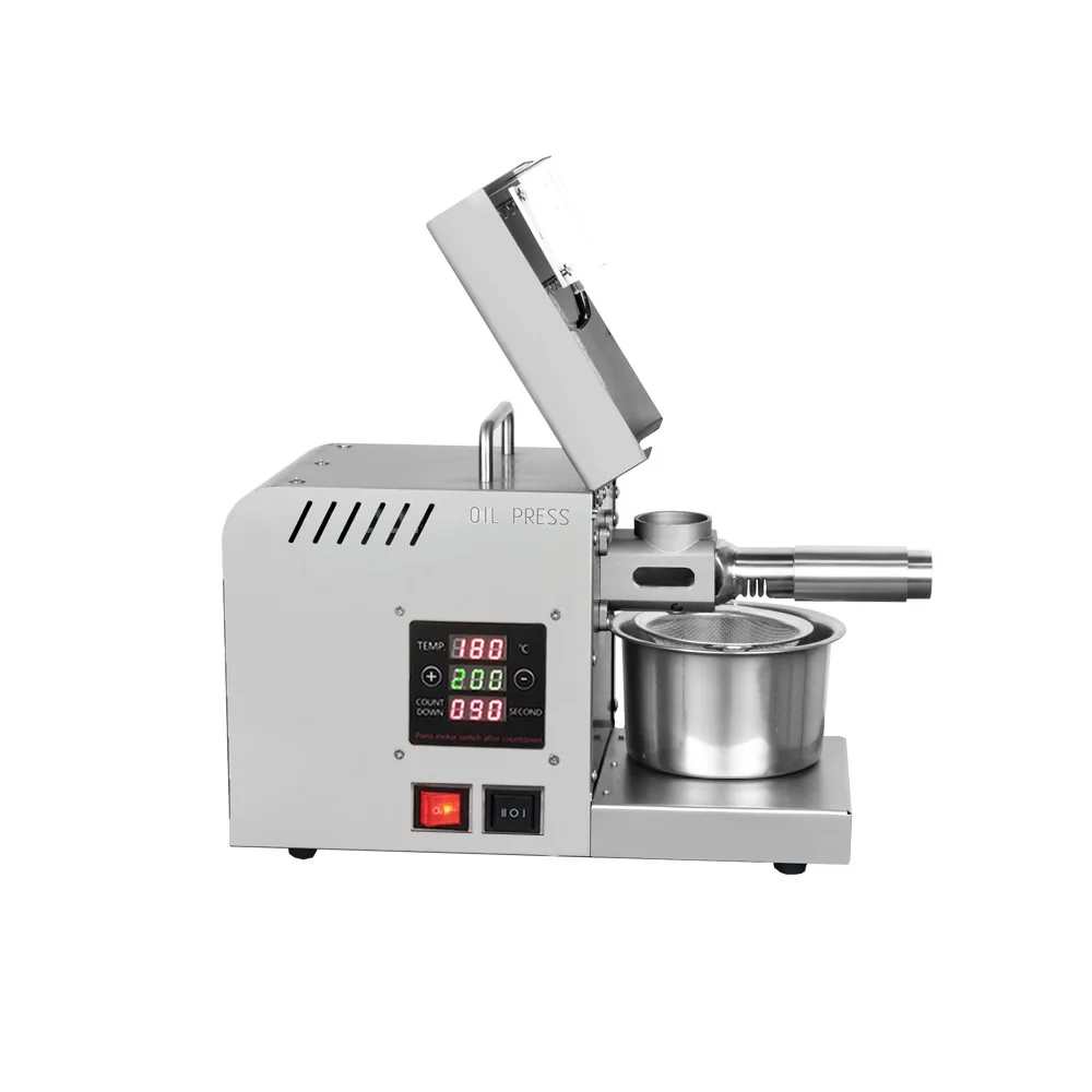 Intelligent Oil Presser Household Electric Stainless Steel Oil Pressing Machine Commercial Automatic Cold Hot Pressing Brushless images - 6