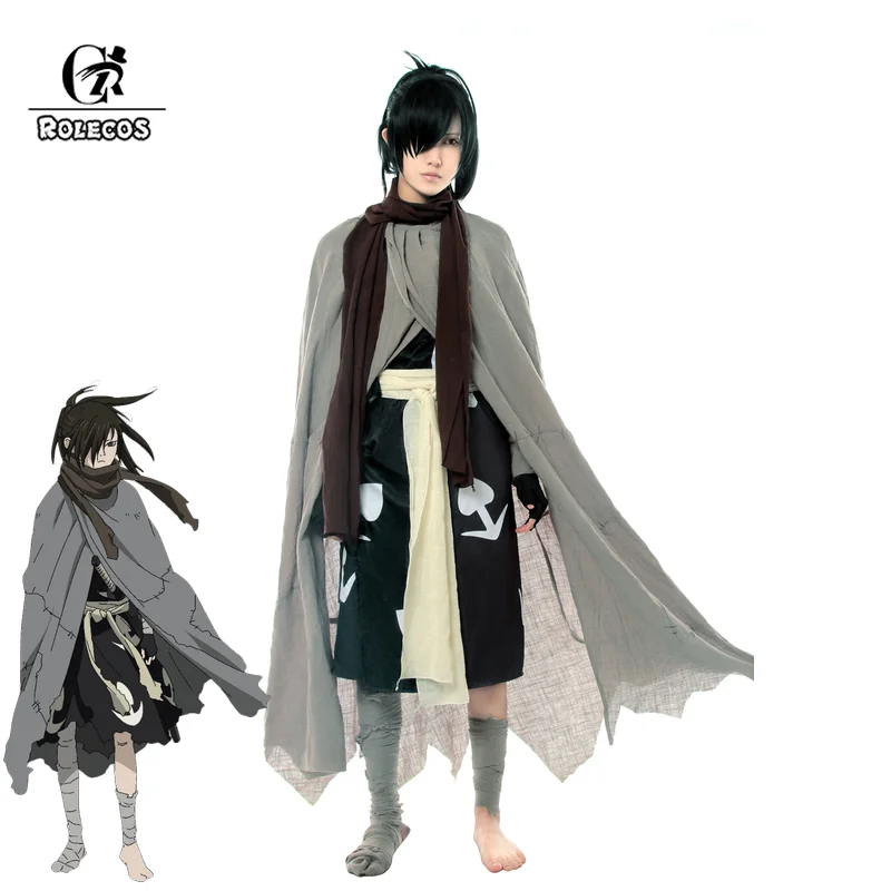 Косплей костюм аниме Dororo ROLECOS японское кимоно с плащом для косплея унисекс