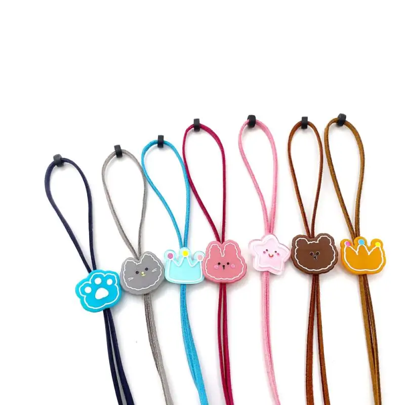 Cordón ajustable para mascarilla de dibujos animados para máscara de niño, soporte de cuerda para mascarilla portátil antipérdida, cuerdas para colgar en el cuello