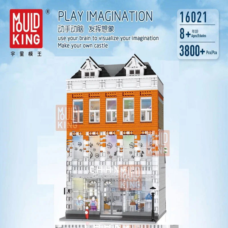 

Mould King 16021 CHANELING AMSTERDAM Shop Moc Model Set Building Blocks Bricks Educational Toy Birthdays Gift