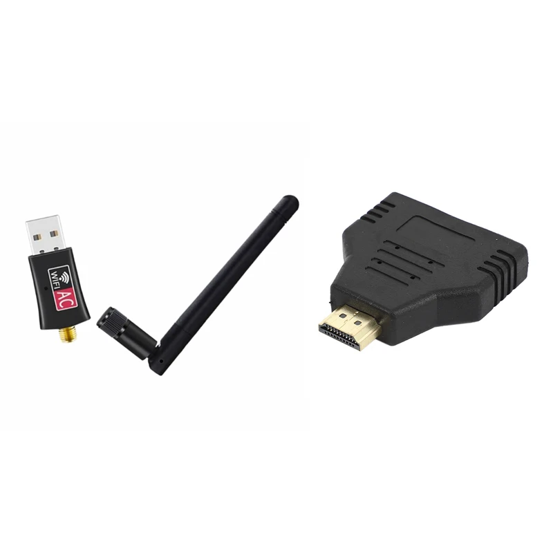 1080P HDMI Порты и разъёмы Мужской до 2 Женский 1 в на разветвитель кабеля адаптера с