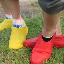 1 пара Силиконовое водонепроницаемое покрытие на обувь от дождя противоскользящие резиновые непромокаемые сапоги обувь M/L пылезащитный чехол G902