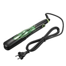 Профессиональный керамический паровой выпрямитель для волос, 110-240 В, с 6 автоматическими паровыми отверстиями отрицательные ионы для сухих и влажных волос, штепсельная вилка европейского стандарта