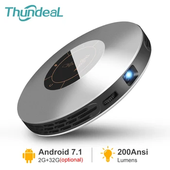 

ThundeaL DLP Projector T18 Max WiFi Mini Pocket Pico Portable Beamer Smart Android LED Mobile Projector For Phone 4K 3D Cinema
