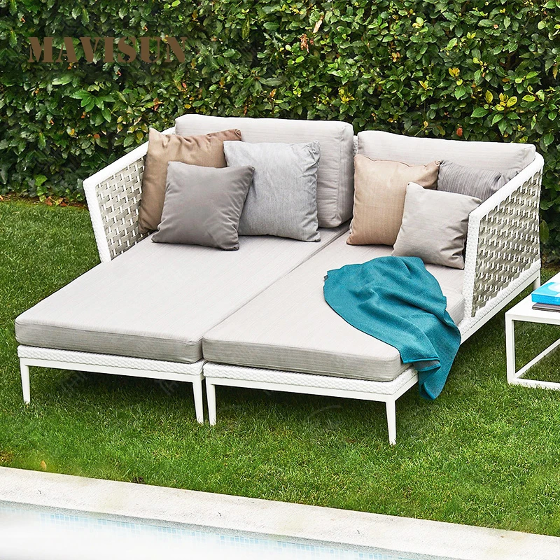Minimalist Garden Furniture Modern Sofa Couch For 3 People Single Sofa Small Coffee Table Luxury Patio Camping Lounge Chairs