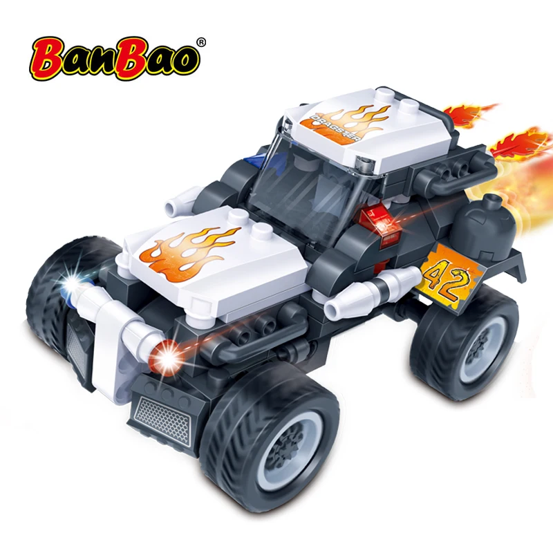 BanBao скоростной гоночный автомобиль тяните назад техника кирпичи