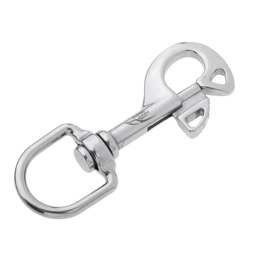 Marine Grade 316 Stainless Steel Swivel Eye  Snap For Scuba Tech Diving