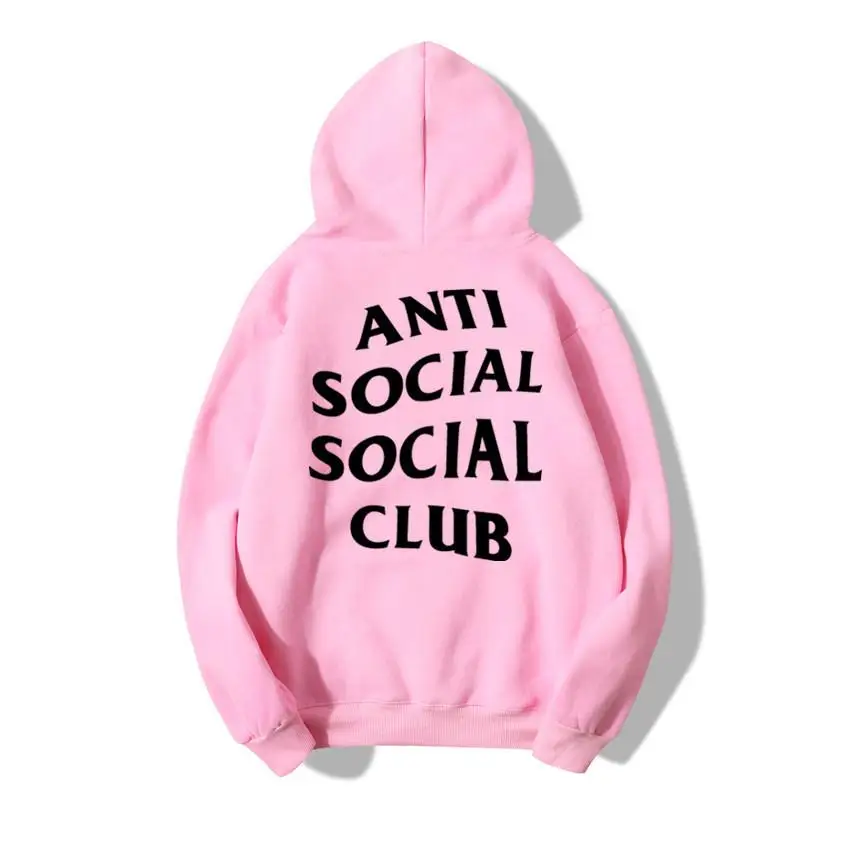 

AliExpress Hot Selling Anti Social Club Hoodie Men's Cotton Fleece Sports Hoodie
