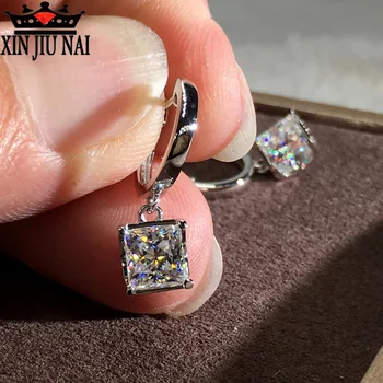 

2019 hot zircon earrings Korean jewelry high-end silver set with crystal swarovsky for women drop earrings jewelry earrings