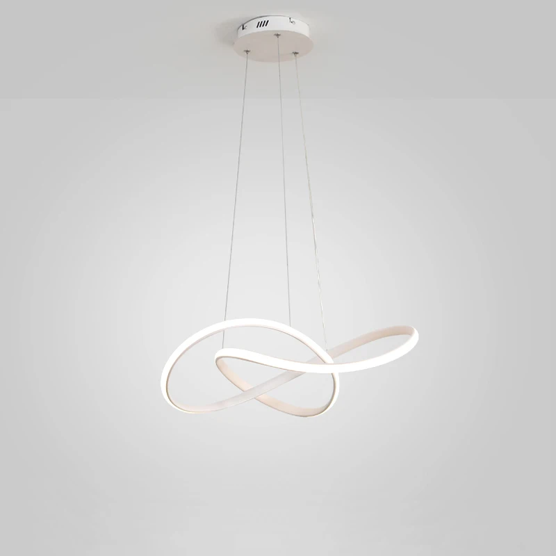 Nordic Led Hanging Pendant Lamp Kitchen Light Fixtures Modern Dining Room Loft Suspension Home Decor Indoor Lighting Black White - Image 3