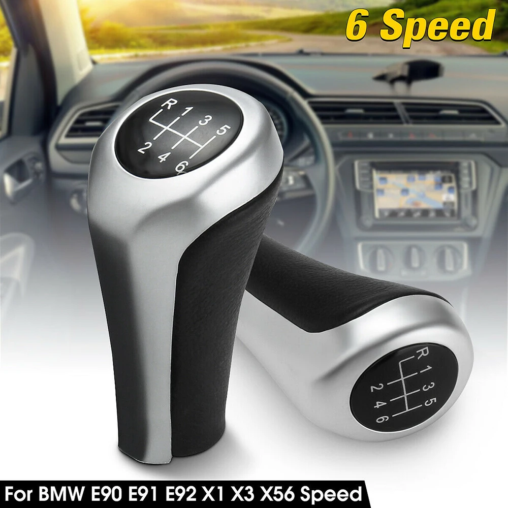 5 6 Speed Car Gear Shift Knob Sports Gearbox Lever Head For Bmw E90 E91