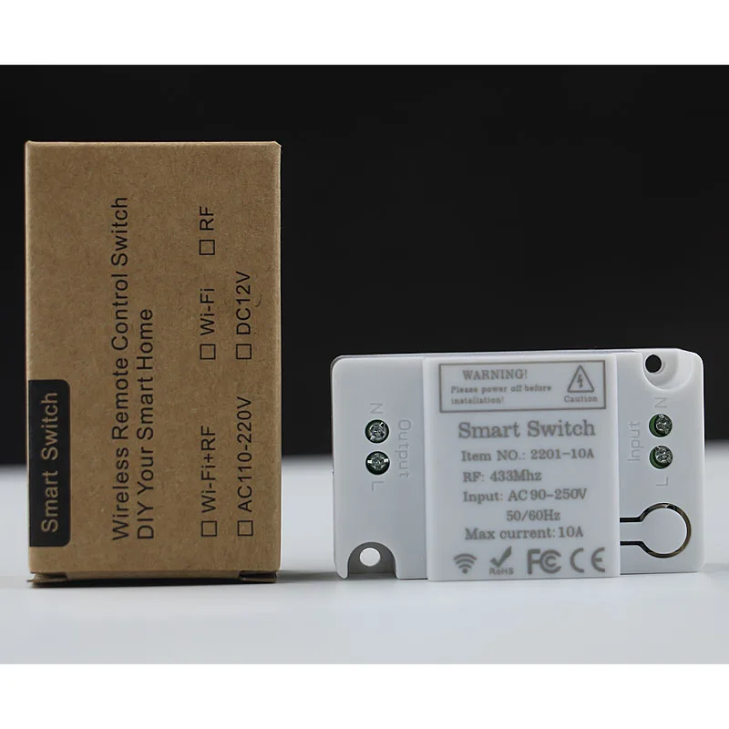 Newest Lighting Remote Control Switch 110V 220V 433Mhz rf Switch Relay Receiver and Transmitter for Led and Bulb control OnOff-24
