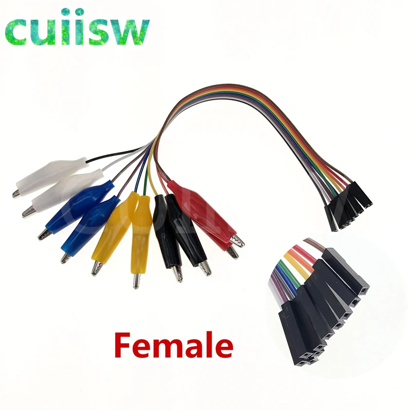 20cm-30cm-10pin-Double-end-Alligator-Clips-jump-Wire-Male-Female-Crocodile-Clip-Test-Lead-Jumper (2)