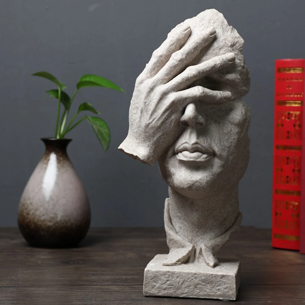 New abstract statue modern art statue with base resin mute gold sculpture figurine doll crafts office home decoration статуэтки New abstract statue modern art statue with base resin mute gold sculpture figurine doll crafts office home decoration статуэтки