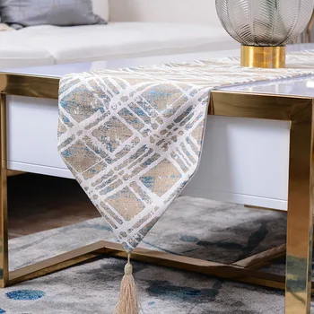 

Nordic Striped Restaurant Hotel Table Flag Modern Geometric Fresh Model Room Coffee Table Table Flag Desktop Accessorries