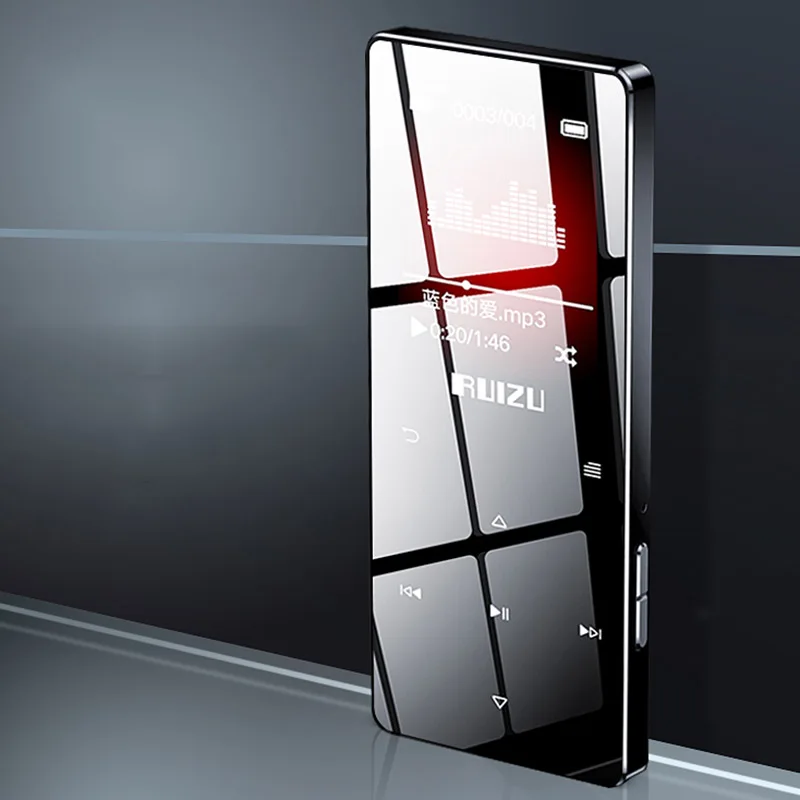 Ruizu D28 Bluetooth MP3 плеер со встроенным динамиком Ультратонкий портативный Walkman