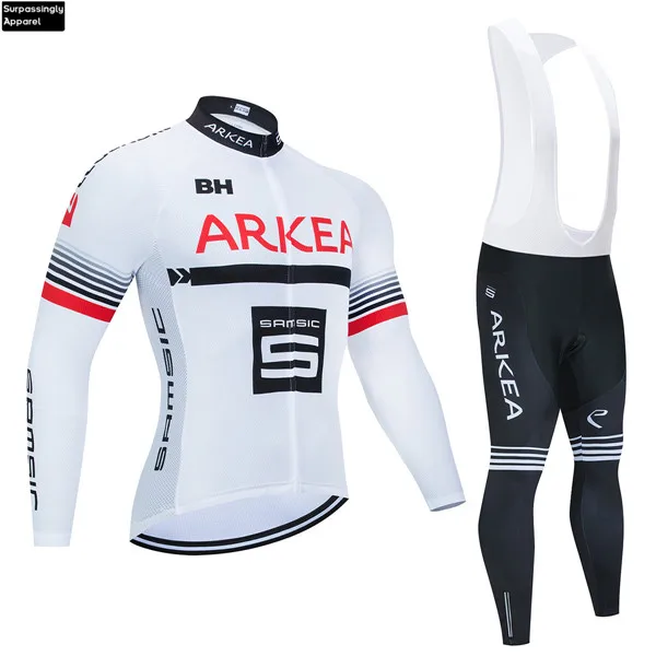Picture Color Pro ARKEA велосипедная Джерси, одежда UCI World Tour Team, белая с длинным рукавом 12D гелевая велосипедная спортивная одежда Ropa Ciclismo - Цвет: Picture Color