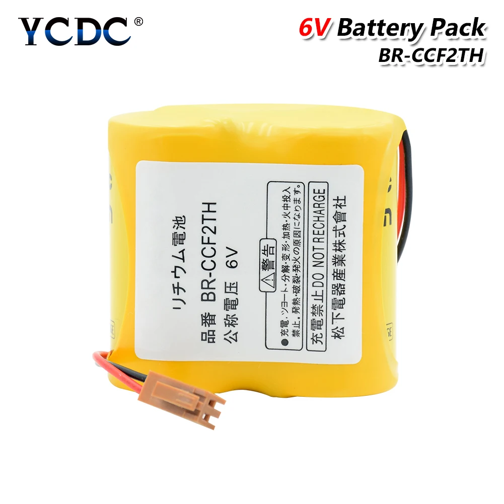 BR-CCF2TH Батарея с коричневыми штекер 6V 5000 мА/ч, PLC литиевые батареи FANUC сменная литий-ионная батарея Прямая