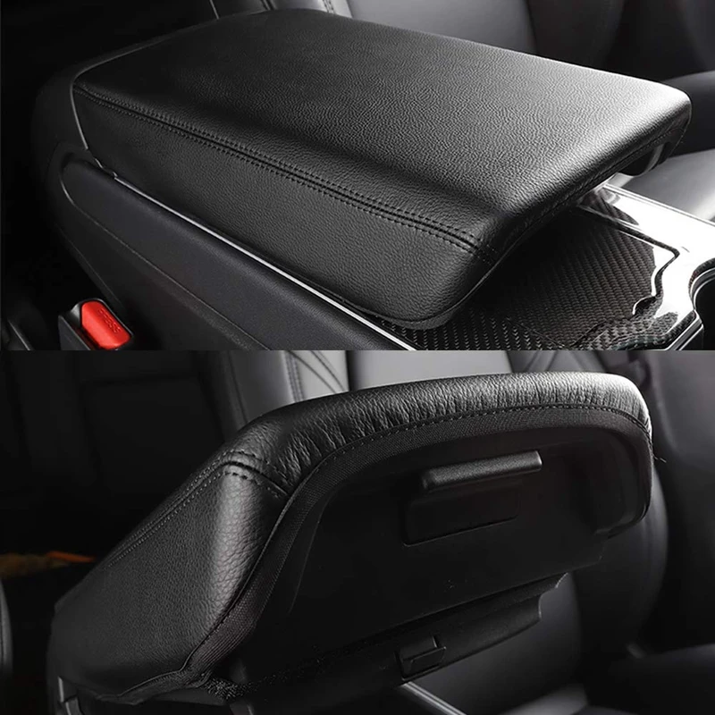 Авто Крышка центральной консоли подлокотник коробка Pad для Tesla модель 3