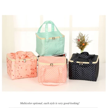 

Multifunctional Lunch Bag Storage Box Oxford Cloth Spot Style Picnic Carrying Bag Warm Lunch Bags Multicolor Styles Bags