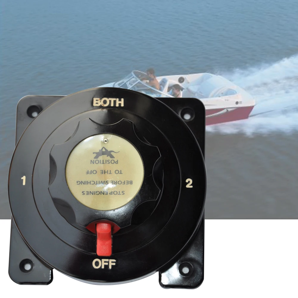 

Easy Install Marine Boat Yacht Rotary Universal Isolator Switch Accessories Dual Battery Caravan Durable Rubber Waterproof